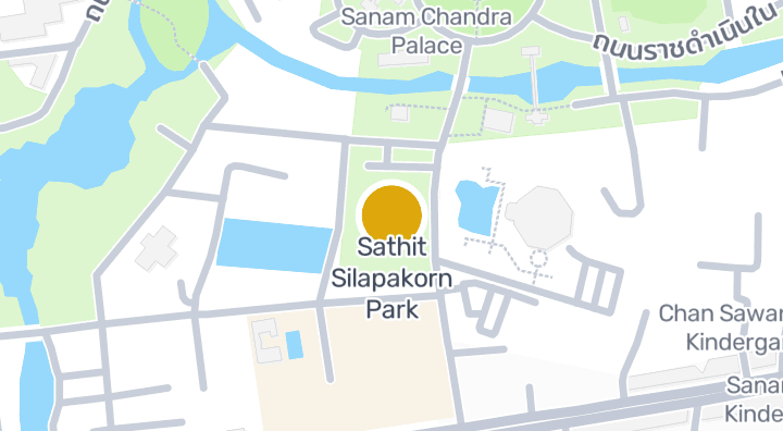 显示Sathit Silapakorn Park的地图