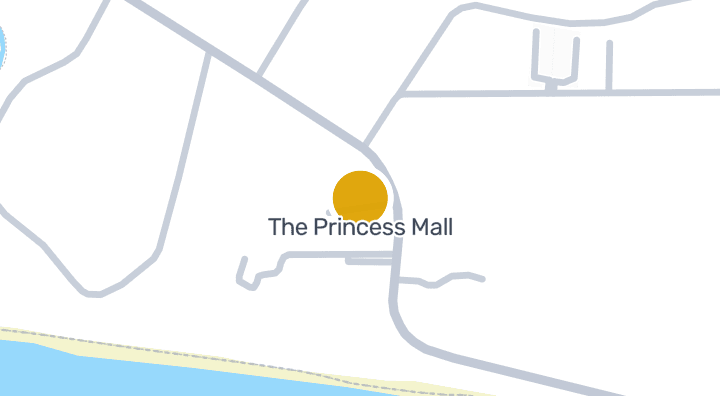 显示The Princess Mall的地图