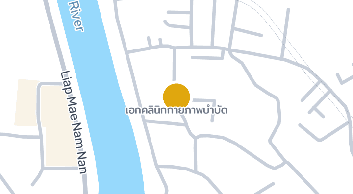 显示เอกคลินิกกายภาพบำบัด的地图