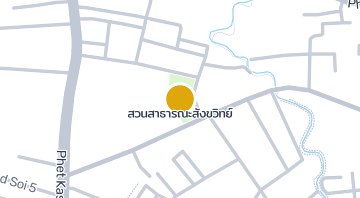แผนที่แสดงสวนสาธารณะสังขวิทย์