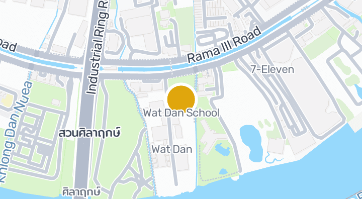 Map showing Wat Dan School
