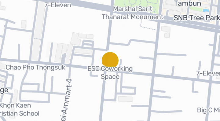 显示ESC Coworking Space的地图