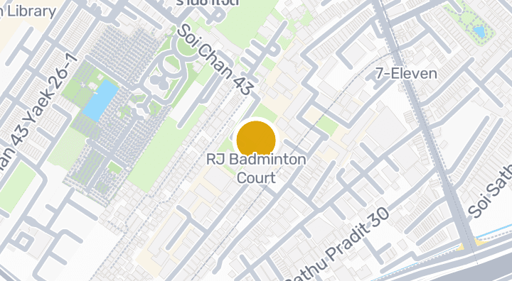 Map showing RJ Badminton Court