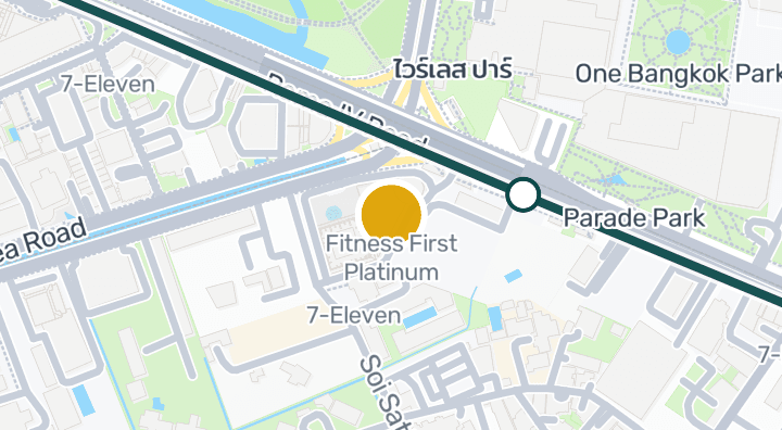 Map showing Fitness First Platinum