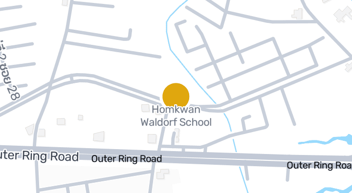 Map showing Homkwan Waldorf School