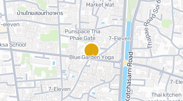 แผนที่แสดงBlue Garden Yoga
