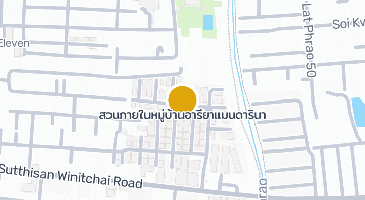 Map showing สวนภายในหมู่บ้านอารียาแมนดารินา