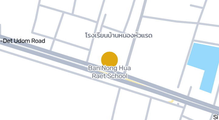 แผนที่แสดงโรงเรียนบ้านหนองหัวแรด