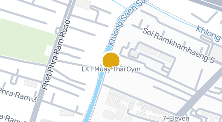 Map showing LKT Muay Thai Gym