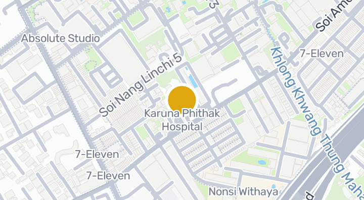 Map showing Karuna Phithak Hospital