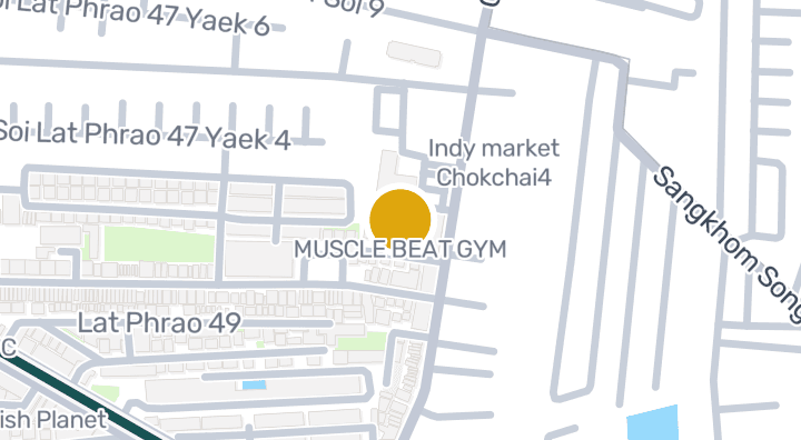 显示MUSCLE BEAT GYM的地图