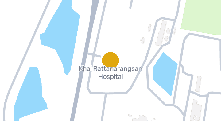 แผนที่แสดงโรงพยาบาลค่ายรัตนรังสรรค์