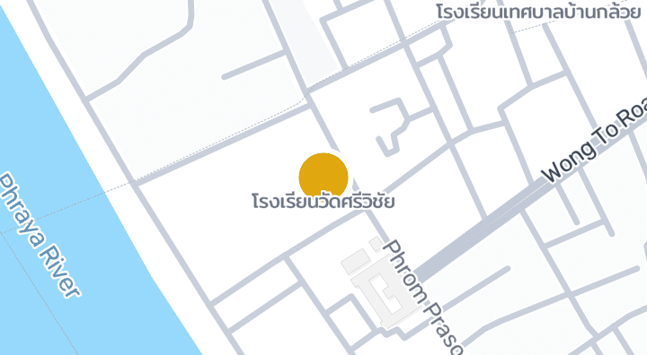 แผนที่แสดงโรงเรียนวัดศรีวิชัย