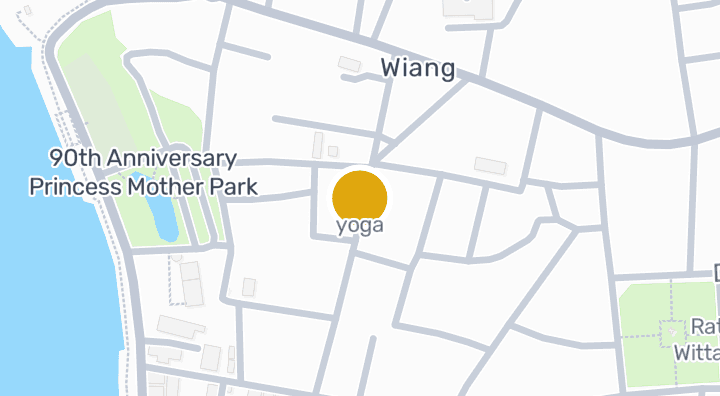 Map showing yoga