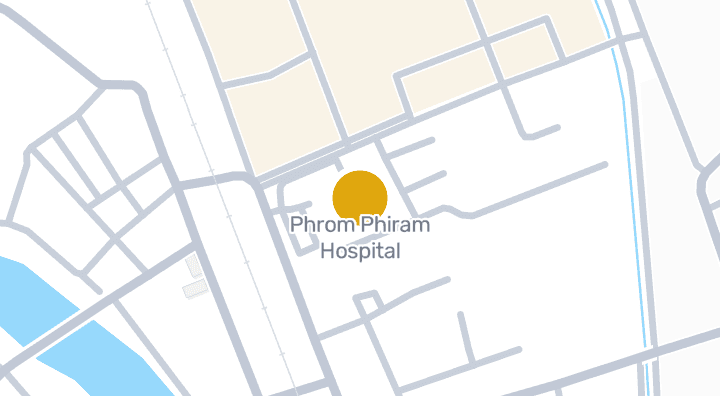 显示Phrom Phiram Hospital的地图