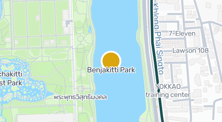 Map showing Benjakitti Park