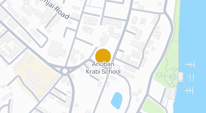 Map showing Anuban Krabi School