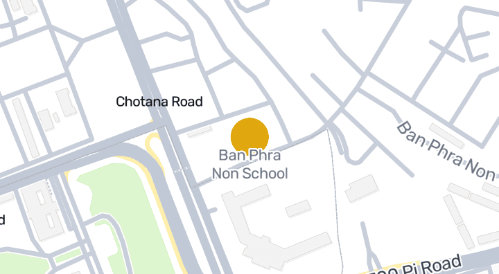 Map showing Ban Phra Non School