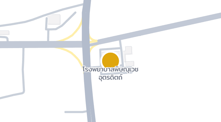 Map showing โรงพยาบาลพิษณุเวช อุตรดิตถ์