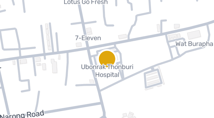 แผนที่แสดงโรงพยาบาลอุบลรักษ์ ธนบุรี