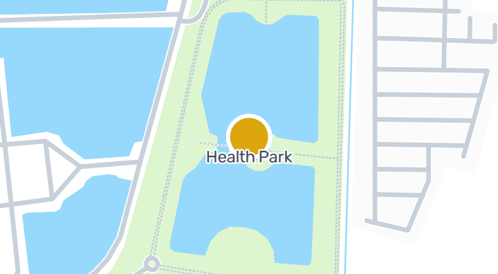 显示Health Park的地图
