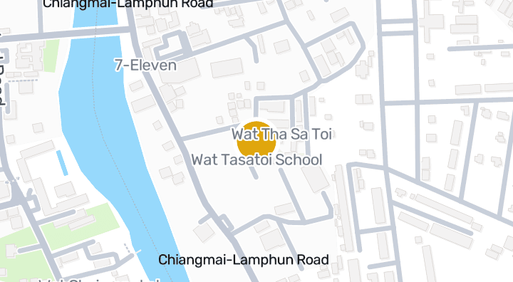 Map showing Wat Tasatoi School