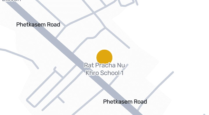 แผนที่แสดงโรงเรียนราชประชานุเคราะห์๑