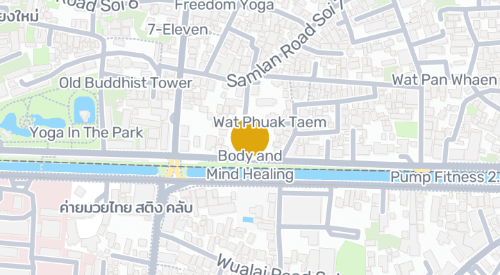 Map showing Body and Mind Healing