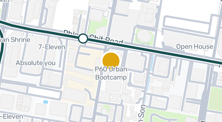 Map showing P60 Urban Bootcamp