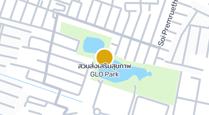 显示สวนส่งเสริมสุขภาพ GLO Park的地图