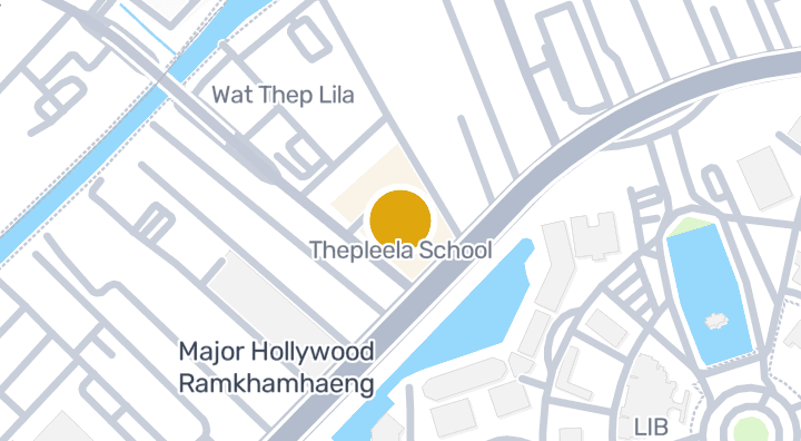 Map showing Thepleela School