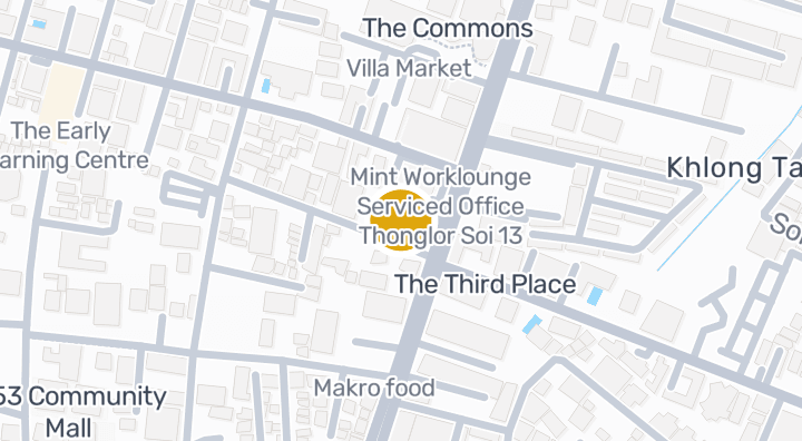 Map showing The Taste Thonglor