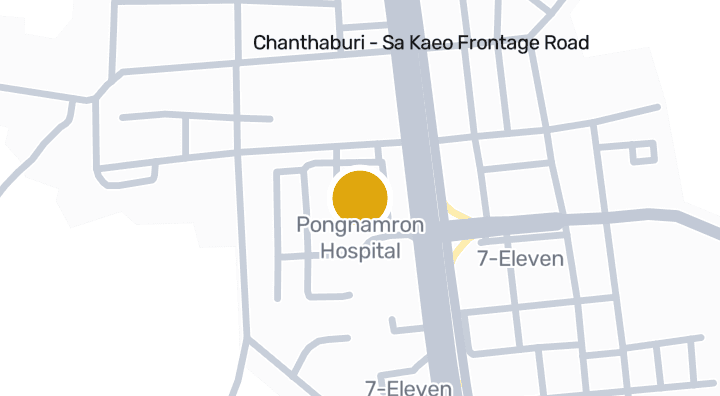显示Pongnamron Hospital的地图