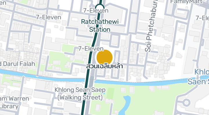 Map showing สวนเฉลิมหล้า