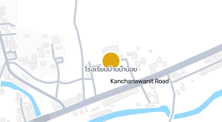 แผนที่แสดงโรงเรียนบ้านน้ำน้อย