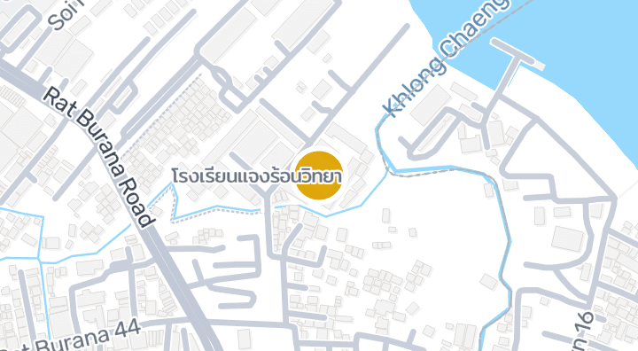 แผนที่แสดงโรงเรียนวัดแจงร้อน