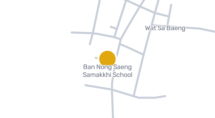 Map showing Ban Nong Saeng Samakkhi School