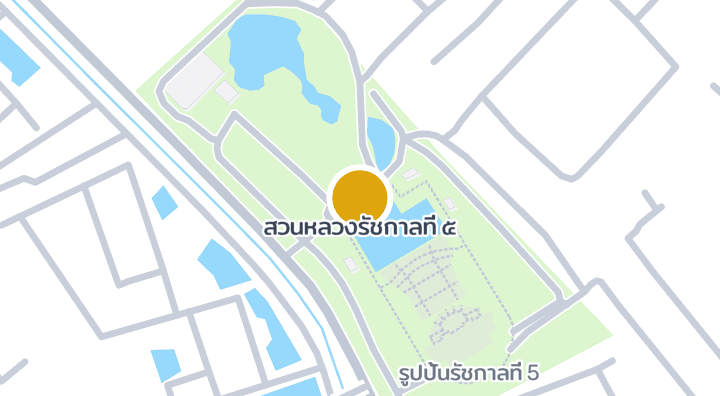 แผนที่แสดงสวนหลวงรัชกาลที่ ๕