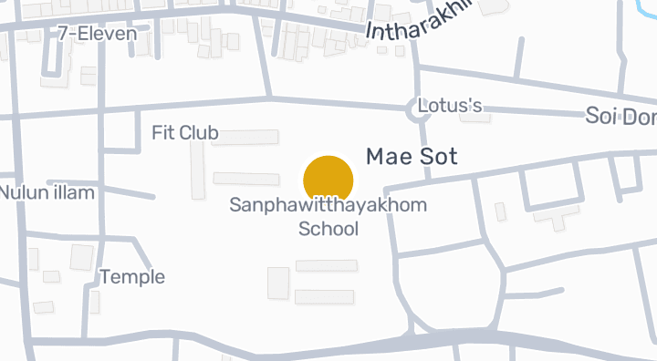 แผนที่แสดงโรงเรียนสรรพวิทยาคม
