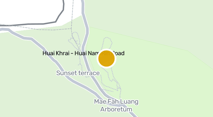 แผนที่แสดงสวนแม่ฟ้าหลวง