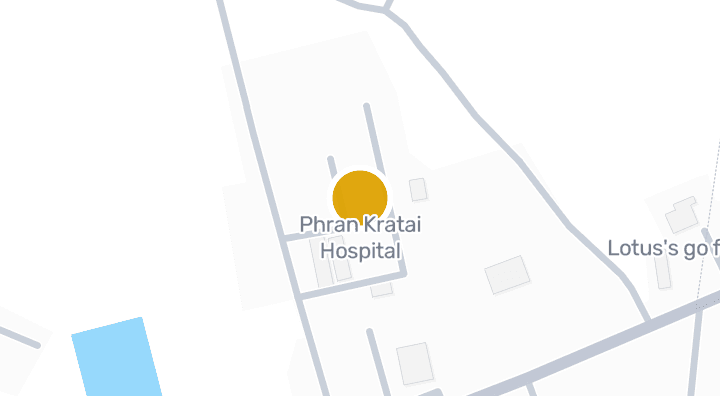 Map showing Phran Kratai Hospital