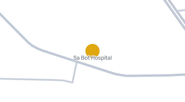 Map showing Sa Bot Hospital