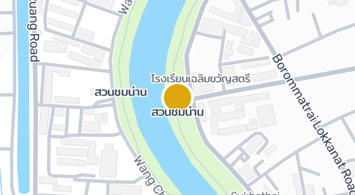 显示สวนชมน่าน的地图