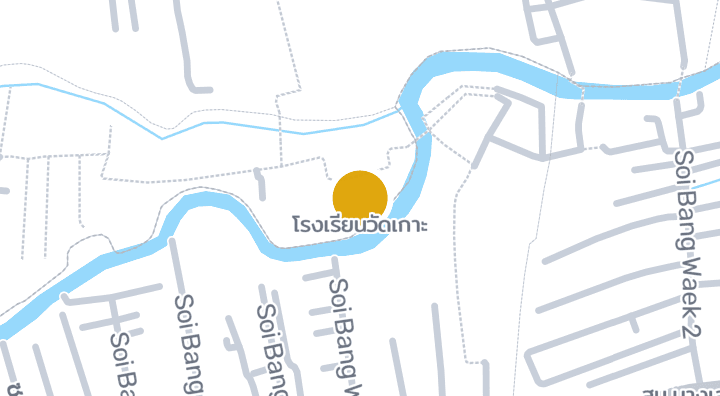 Map showing โรงเรียนวัดเกาะ