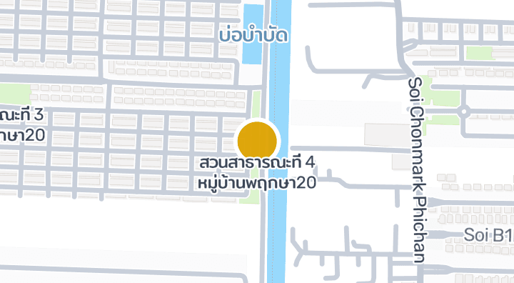 แผนที่แสดงสวนสาธารณะที่ 4 หมู่บ้านพฤกษา20