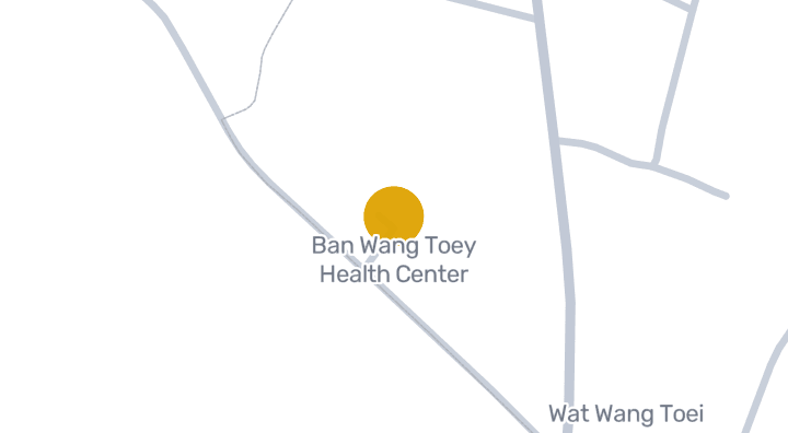 Map showing Ban Wang Toey Health Center