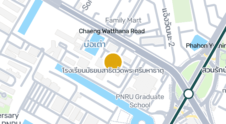 Carte montrant โรงเรียนมัธยมสาธิตวัดพระศรีมหาธาตุ