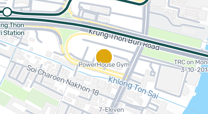 Map showing PowerHouse Gym