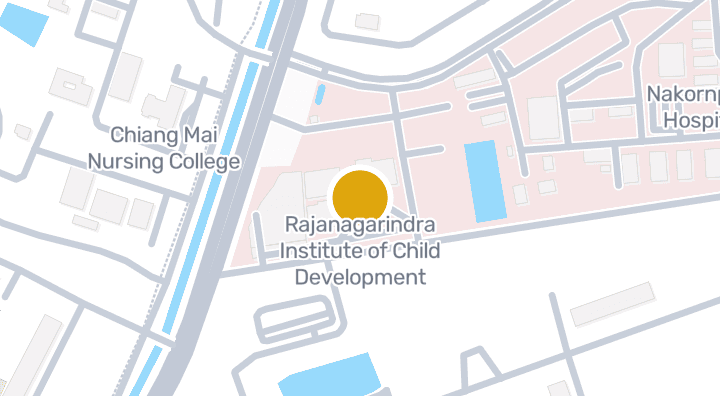 Map showing Rajanagarindra Institute of Child Development