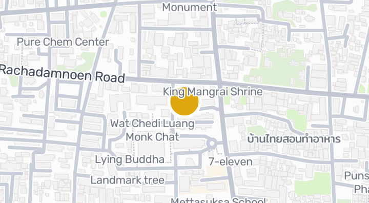 แผนที่แสดงDhammamethisueka school